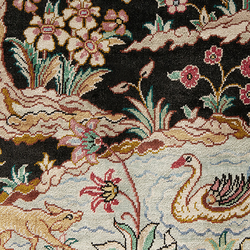 Qum Hand-Knotted Rug