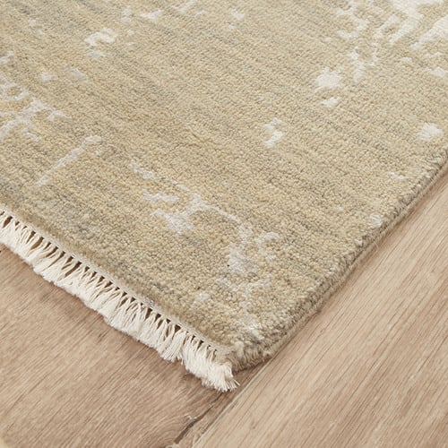 Grey Hand-Knotted Wool Rug