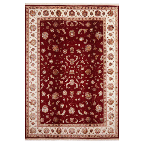 Gargi Hand-Knotted Wool & Silk Narayan Rug