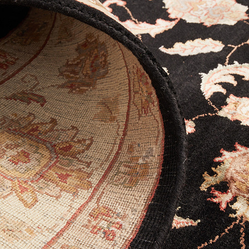 Revanthi HandKnotted Wool & Silk Rug Temple & ster