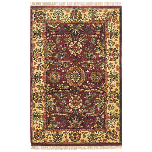 Rose Jaypor Hand-Knotted Wool Rug