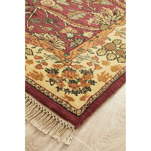 Rose Jaypor Hand-Knotted Wool Rug