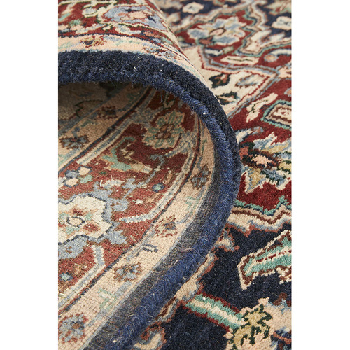 Cream Jaypor Handmade Wool Rug