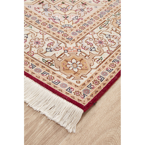 Red Raj Hand-Knotted Rug