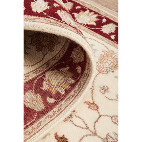 Hand-Knotted Wool & Silk Persian Rug