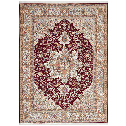 Red Raj Hand-Knotted Rug
