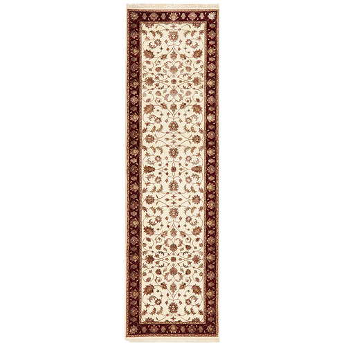Hand-Knotted Wool & Silk Persian Rug