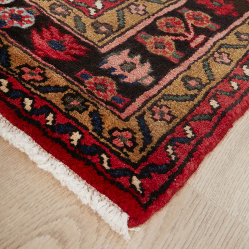 Herati Hand-Knotted Wool Persian Rug