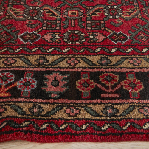 Herati Hand-Knotted Wool Persian Rug