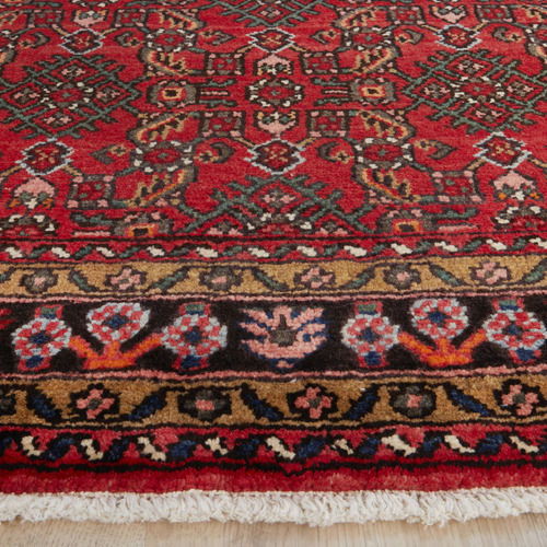 Herati Hand-Knotted Wool Persian Rug