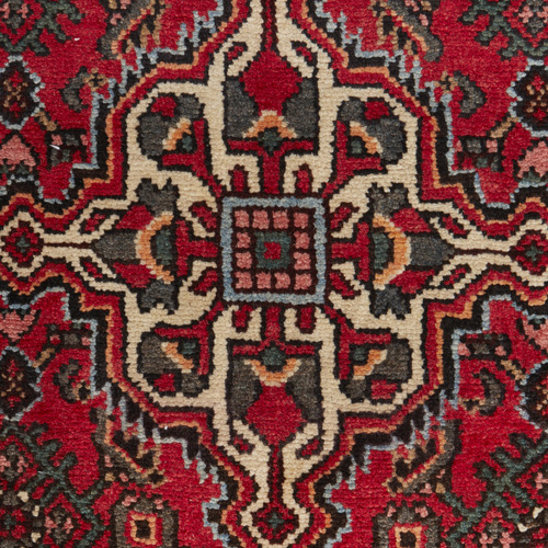 Herati Hand-Knotted Wool Persian Rug