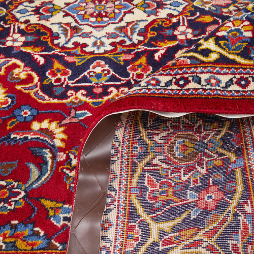 Crimson Wool Persian Kashan Rug