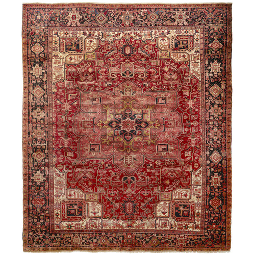 Gable Hand-Knotted Wool Persian Rug