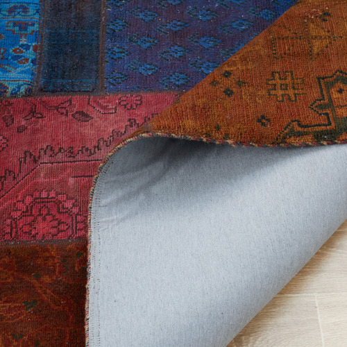 Patch Work Farnaka Hand-Knotted Wool Persian Rug