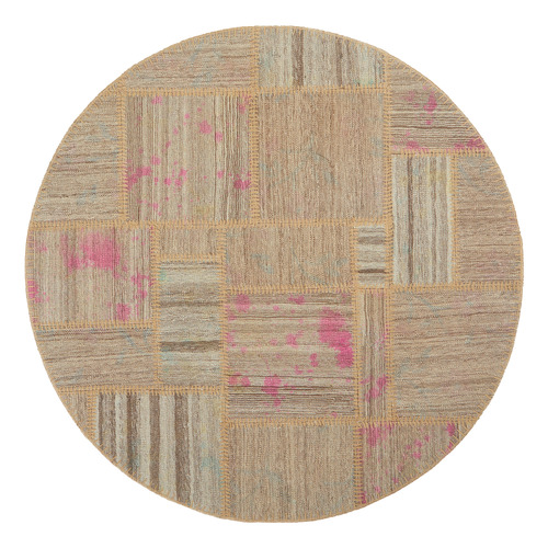 Yaroslava Persian Hand-Knotted Wool Round Rug
