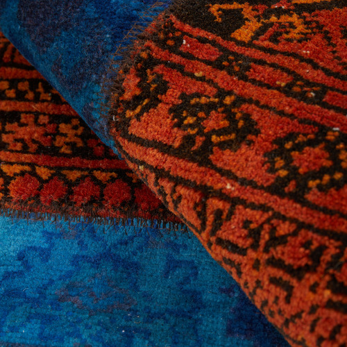 Spitz Persian Hand-Knotted Wool Round Rug