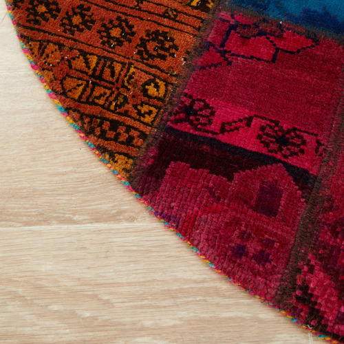Spitz Persian Hand-Knotted Wool Round Rug