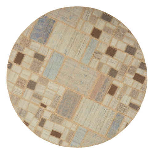 Titus Persian Hand-Knotted Wool Round Rug