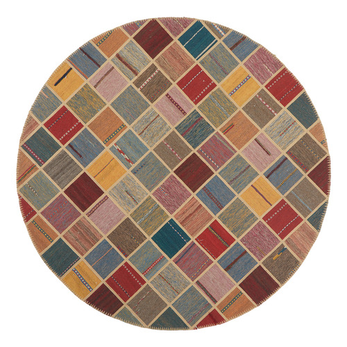 Finch Persian Hand-Knotted Wool Round Rug