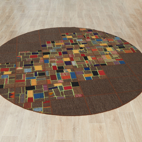 Allan Persian Hand-Knotted Wool Round Rug
