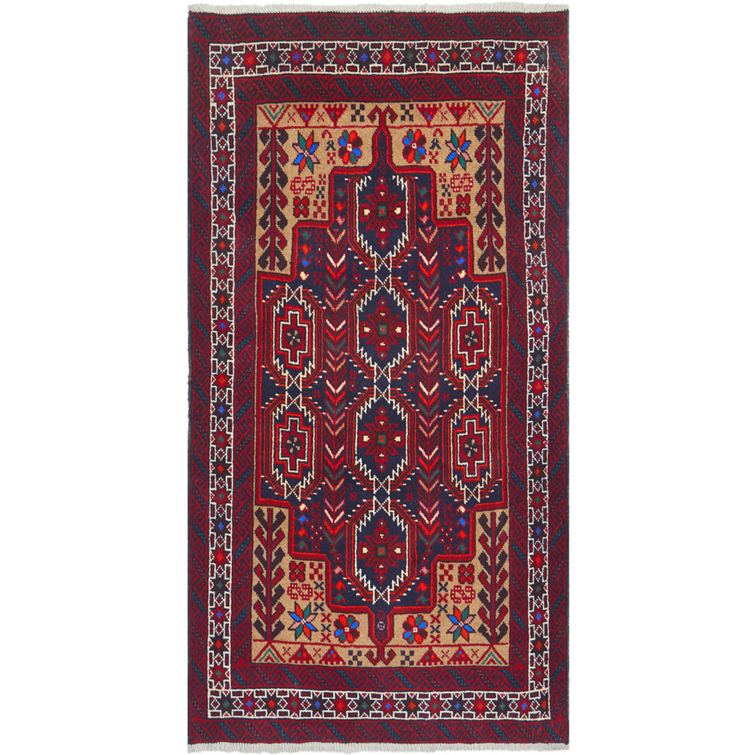 Balouch II Hand-Knotted Wool Rug