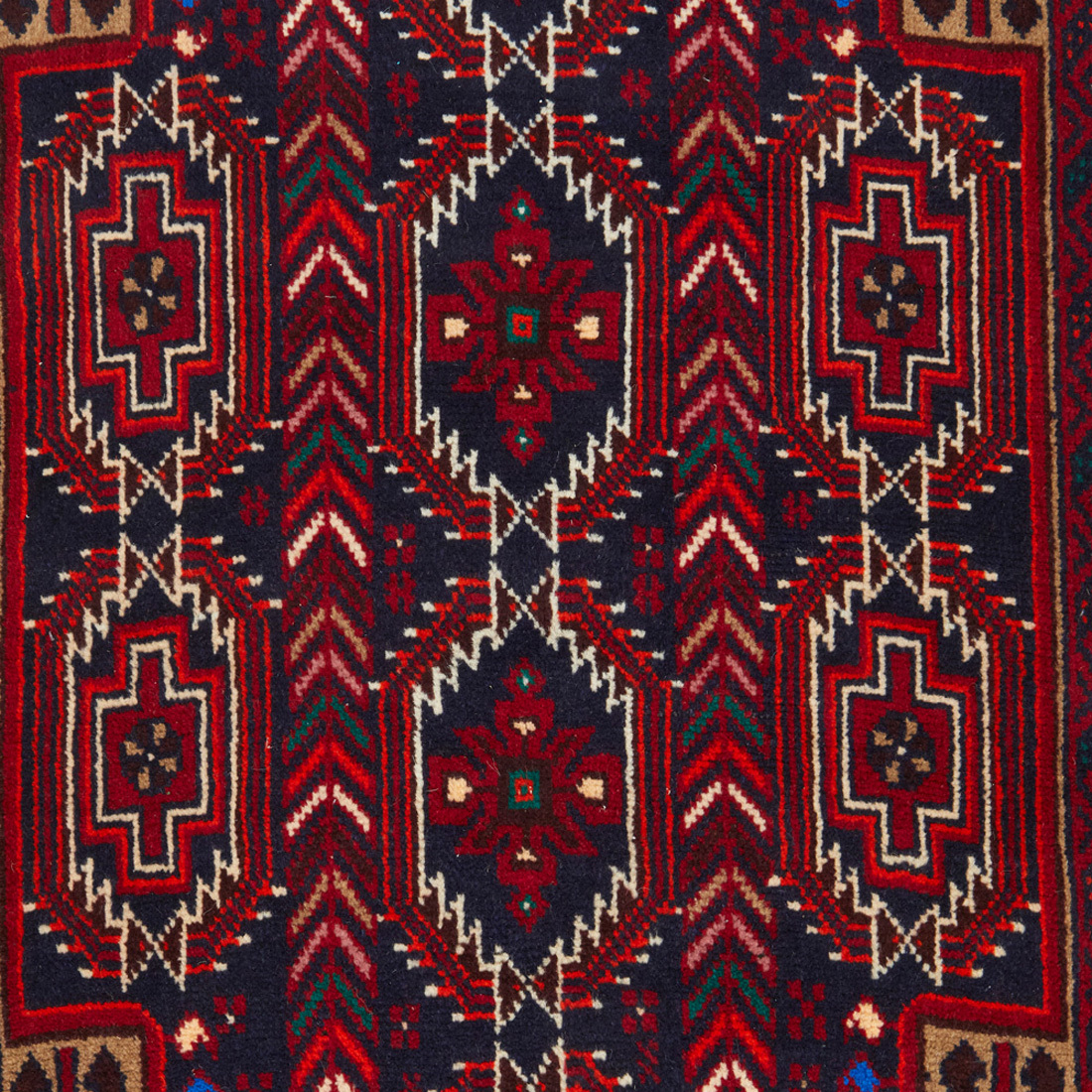 Balouch II Hand-Knotted Wool Rug