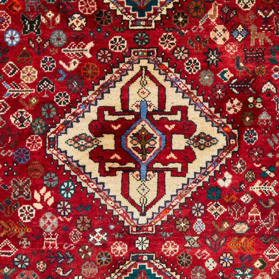 Bradby Persian Hand-Knotted Shiraz Woo Rug