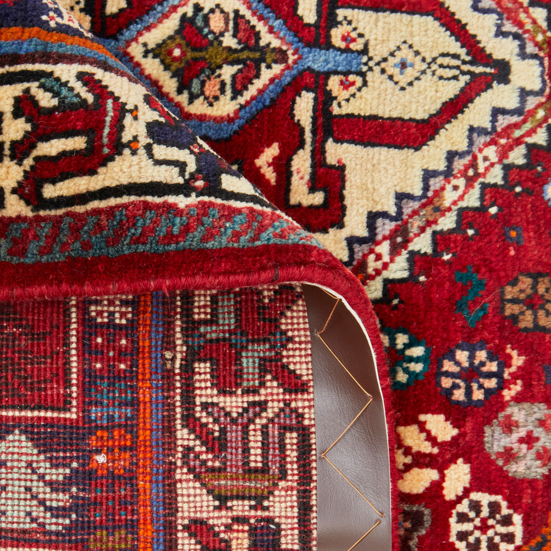 Bradby Persian Hand-Knotted Shiraz Woo Rug