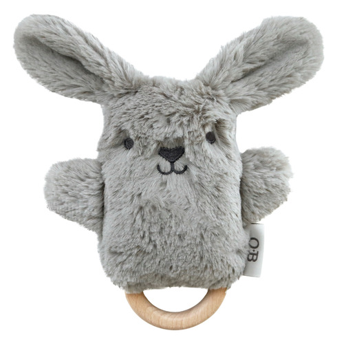 OB Designs Bodhi Bunny Soft Rattle Toy