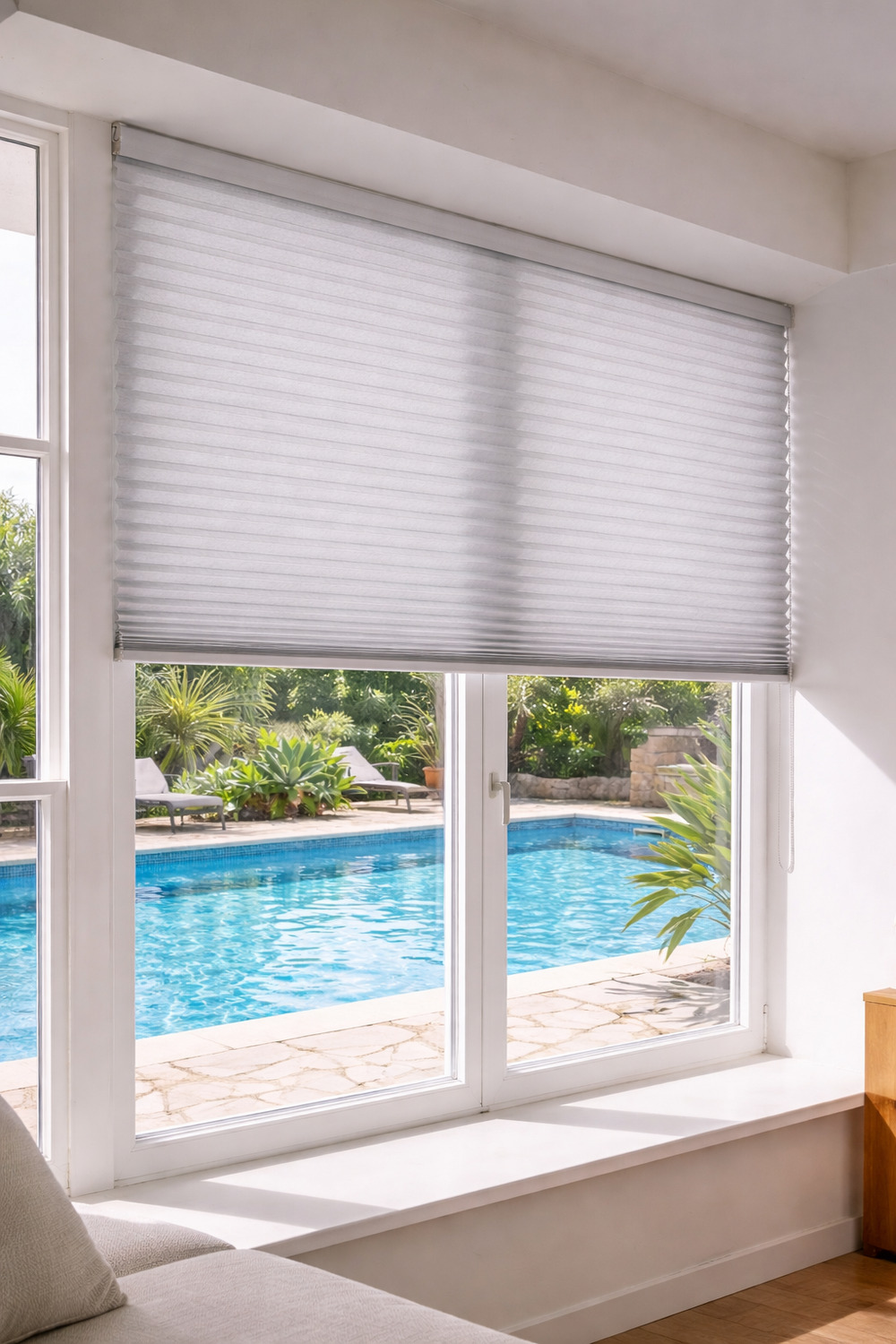 White Light Filtering Cellular Blinds