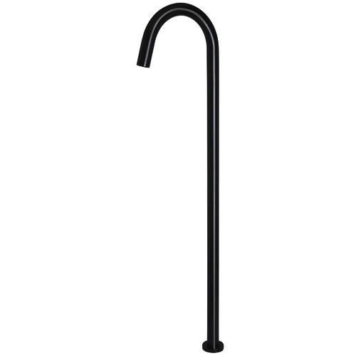 Matte Black Round Freestanding Bath Spout