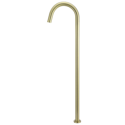 Matte Black Round Freestanding Bath Spout