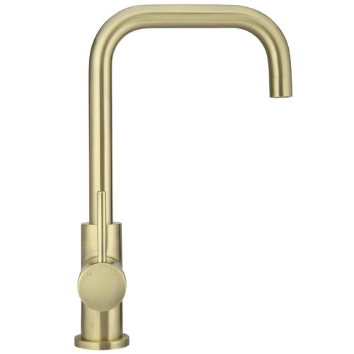 Tiger Bronze Gold Curved Kitchen Mixer Tap