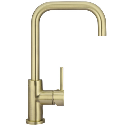 Tiger Bronze Gold Curved Kitchen Mixer Tap