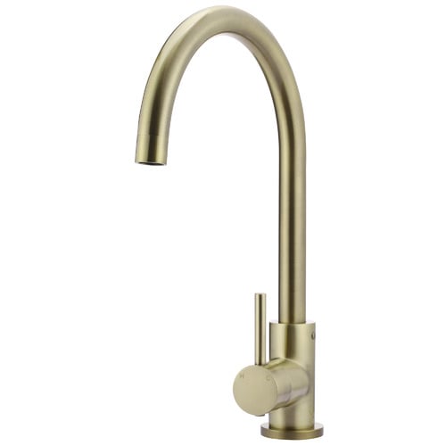 Matte Black Round Kitchen Mixer Tap