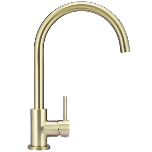 Matte Black Round Kitchen Mixer Tap