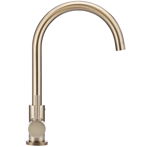 Matte Black Round Kitchen Mixer Tap