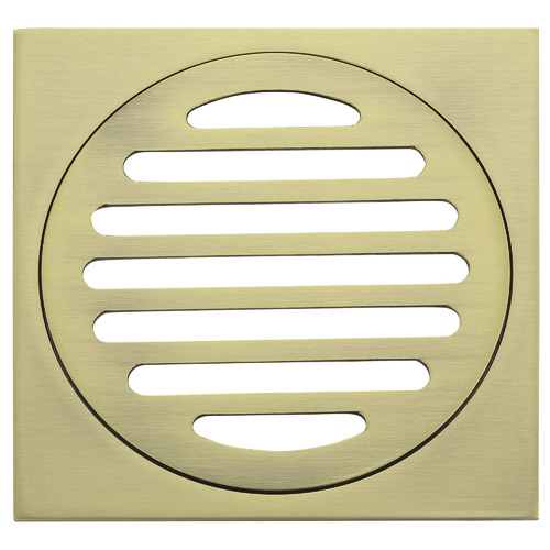 10cm Matte Black Square Shower Grate Floor Drain