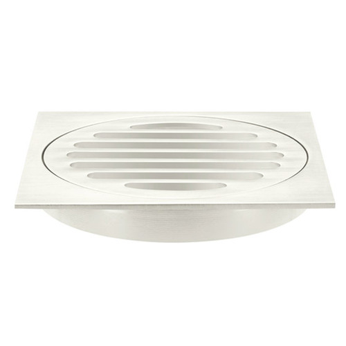 10cm Matte Black Square Shower Grate Floor Drain