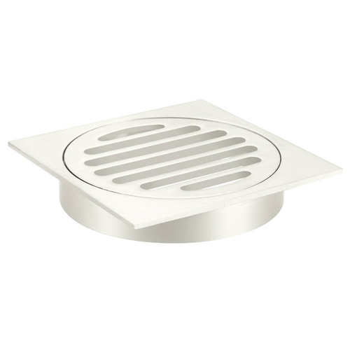 10cm Matte Black Square Shower Grate Floor Drain