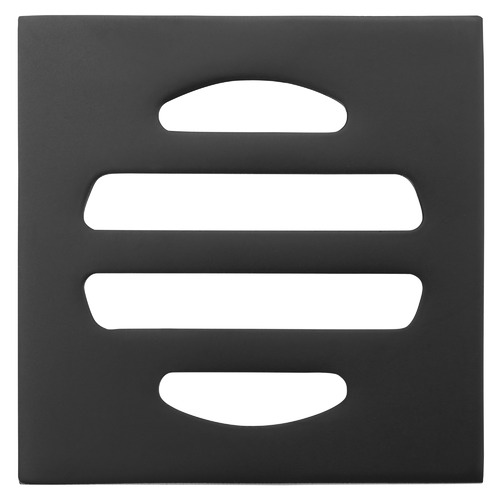 5cm Matte Black Square Shower Grate Floor Drain