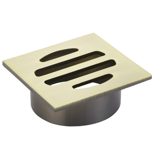 5cm Matte Black Square Shower Grate Floor Drain