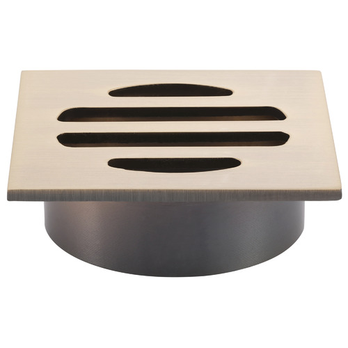 5cm Matte Black Square Shower Grate Floor Drain