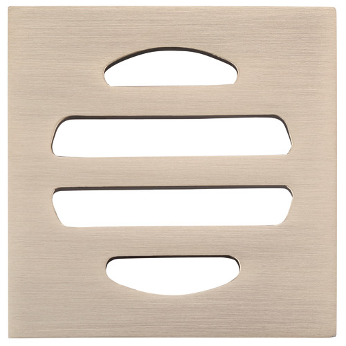 5cm Matte Black Square Shower Grate Floor Drain
