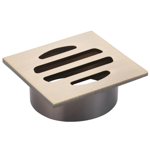 5cm Matte Black Square Shower Grate Floor Drain