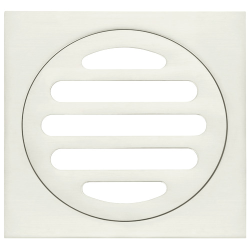 8cm Matte Black Square Shower Grate Floor Drain