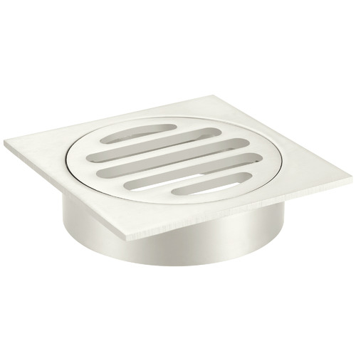 8cm Matte Black Square Shower Grate Floor Drain