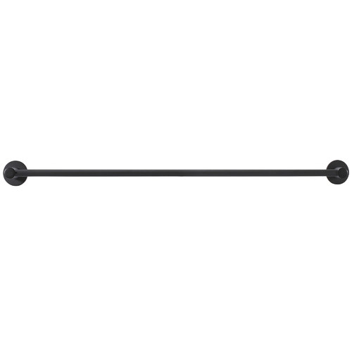 60cm Matte Black Round Double Towel Rail