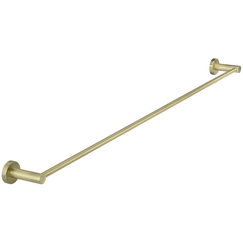 90cm Matte Black Round Single Towel Rail