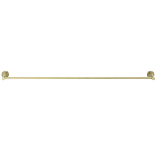 90cm Matte Black Round Single Towel Rail